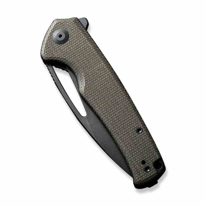Couteau Sencut Mims Green Manche Micarta Lame Acier 9Cr18MoV IKBS Linerlock Clip S210133 - Livraison Gratuite