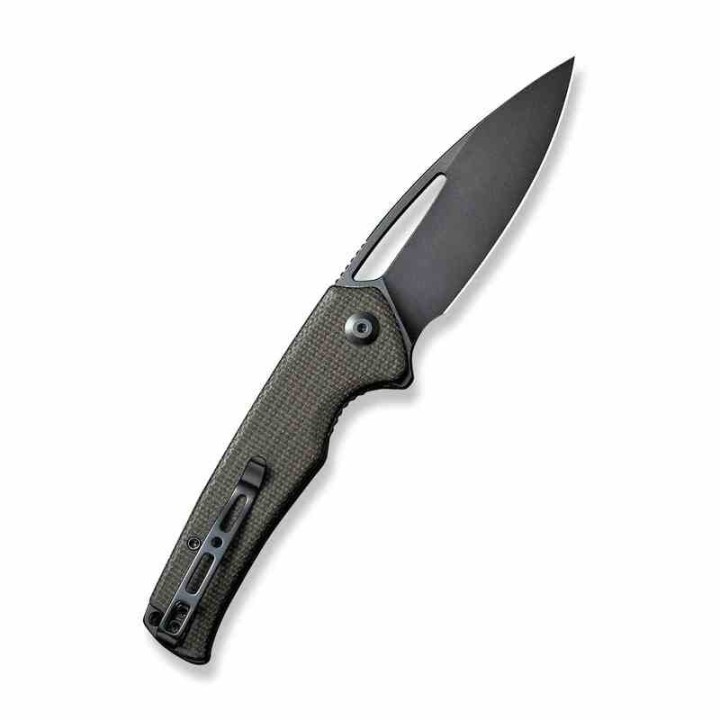 Couteau Sencut Mims Green Manche Micarta Lame Acier 9Cr18MoV IKBS Linerlock Clip S210133 - Livraison Gratuite