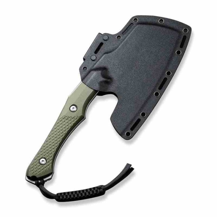 Couteau Civivi Aratra Green Lame Cleaver Acier D2 Manche G10 Kydex Sheath CIVC210412 - Livraison Gratuite