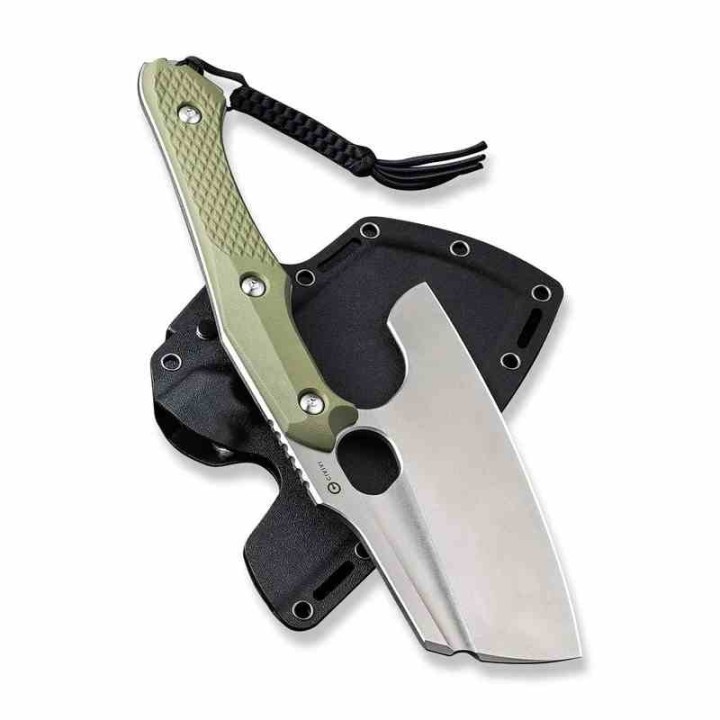 Couteau Civivi Aratra Green Lame Cleaver Acier D2 Manche G10 Kydex Sheath CIVC210412 - Livraison Gratuite