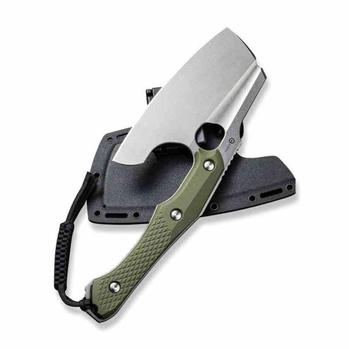 Couteau Civivi Aratra Green Lame Cleaver Acier D2 Manche G10 Kydex Sheath CIVC210412 - Livraison Gratuite