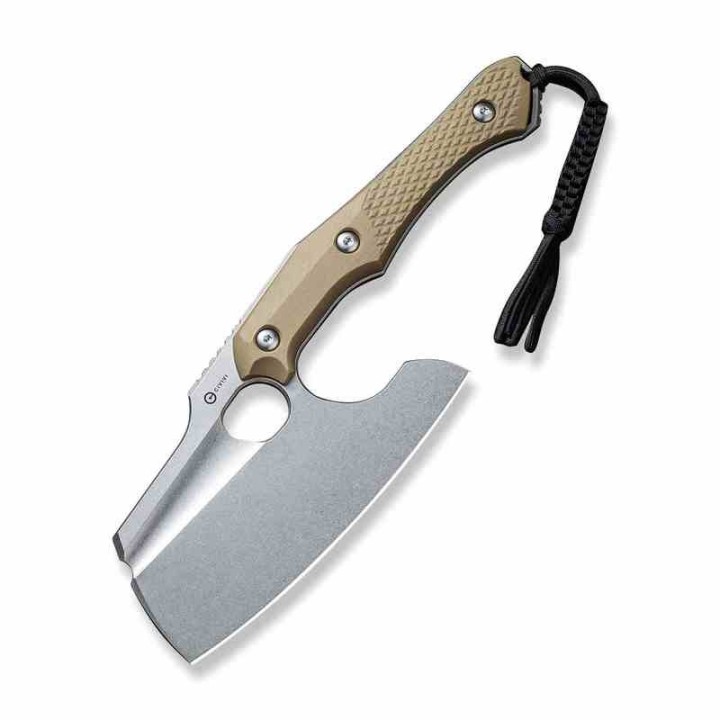 Couteau Civivi Aratra Tan Lame Cleaver Acier D2 Manche G10 Etui Kydex CIVC210413 - Livraison Gratuite