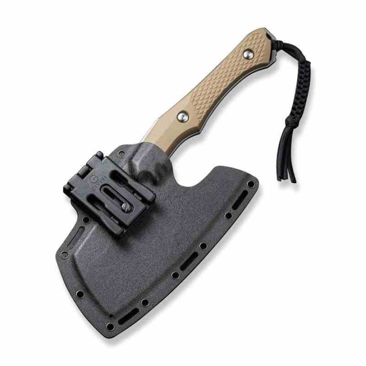 Couteau Civivi Aratra Tan Lame Cleaver Acier D2 Manche G10 Etui Kydex CIVC210413 - Livraison Gratuite