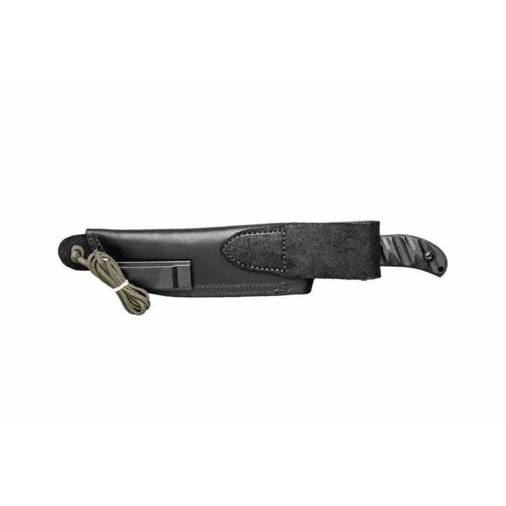 Couteau Tops Silent Hero 03 Lame Acier Carbone 1095 Manche Micarta Etui Cuir Made In USA TPHERO03C - Livraison Gratuite