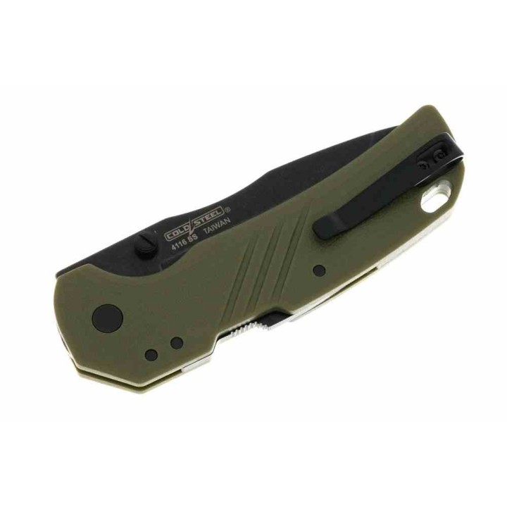 Couteau Cold Steel Engage ATLAS Lock OD Green Lame Tanto Acier 4116 Blackwash Manche GFN Clip CSFL30DPLTBG - Livraison Gratuite