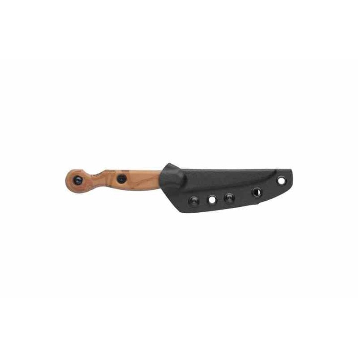 Couteau TOPS El Pionero Tan Lame Acier Carbone 1095 Manche Micarta Etui Kydex Made USA TPELPO01 - Livraison Gratuite