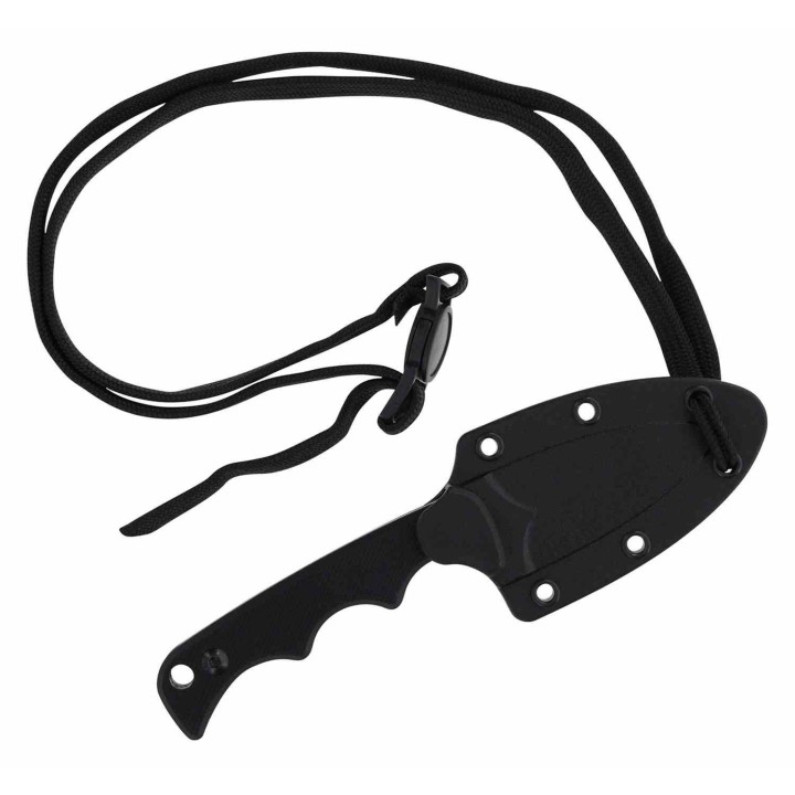 Lot de 2 Couteau de Cou Neck Smith&Wesson H.R.T. Spear Point Lame Acier 8Cr13MoV Etui Nylon SW1193157 - Livraison Gratuite