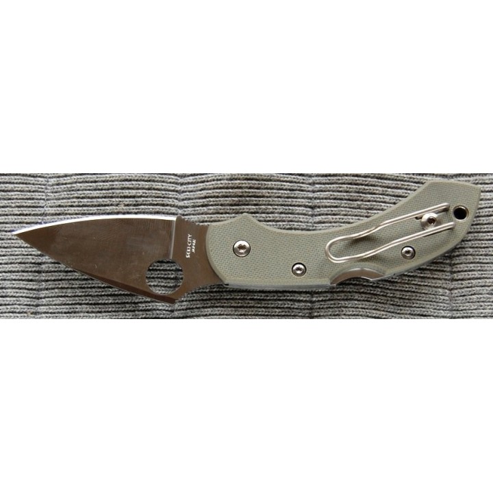 Couteau SPYDERCO G10 DRAGONFLY SC28GPFG - SPYDERCO G-10 DRAGONFLY Plain Folding Knife C28GPFG VG10 JAPAN 