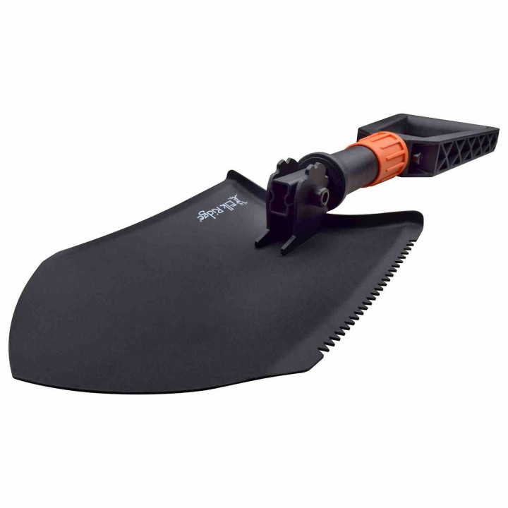 Pelle Tactical Elk Ridge TREK Shovel Lame Acier Carbone Manche Abs Etui Nylon ERE001OGN - Livraison Gratuite