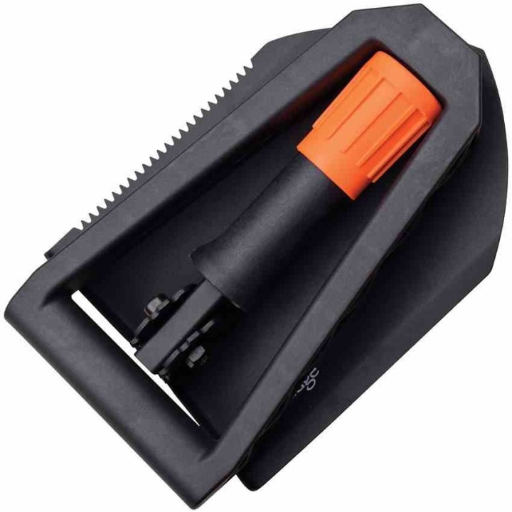 Pelle Tactical Elk Ridge TREK Shovel Lame Acier Carbone Manche Abs Etui Nylon ERE001OGN - Livraison Gratuite