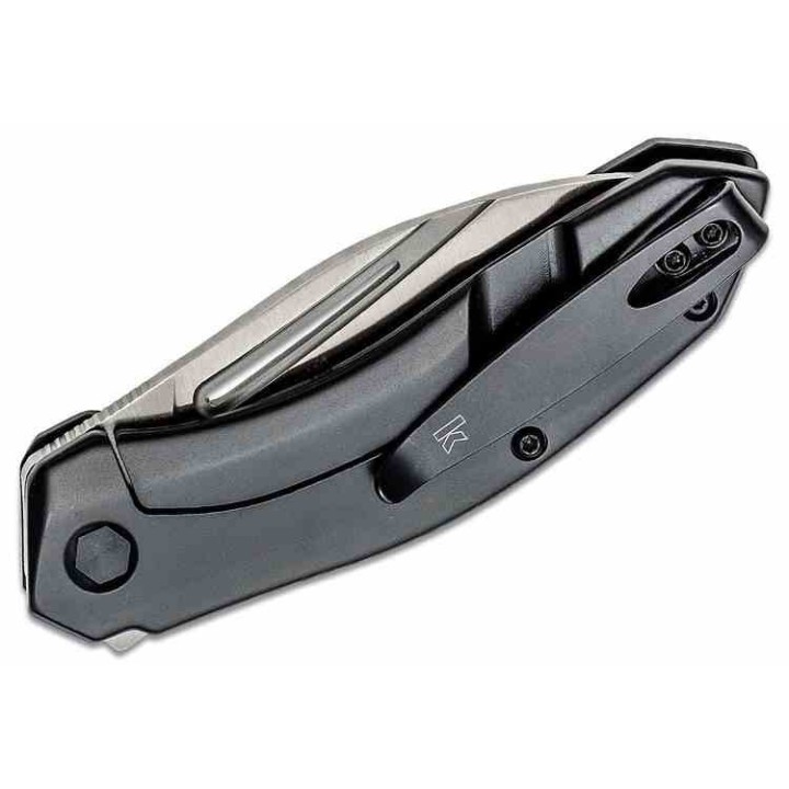 Couteau Kershaw Turismo A/O Lame Acier D2 Manche Acier KIVT Framelock Clip KS5505X - Livraison Gratuite