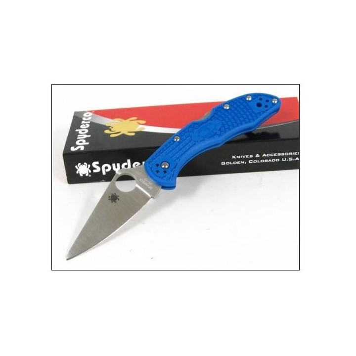 Couteau SPYDERCO Bleu FRN DELICA 4 SC11FPBL VG-10 JAPAN - Spyderco delica 4 bleu 