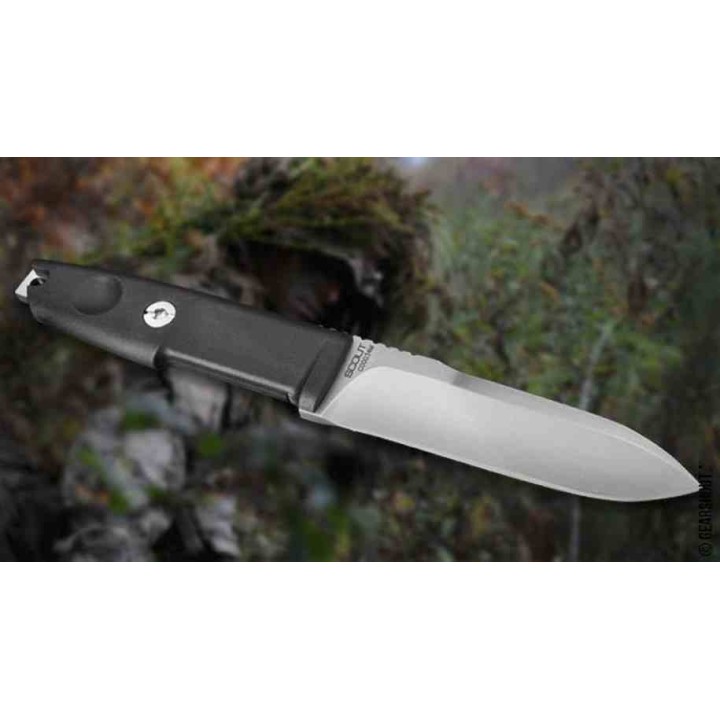 Couteau Tactical Extrema Ratio Scout 2 Stonewash Lame Acier N690 Manche Forprene Etui Nylon Italy EX0481SW - Livraison Gratuite
