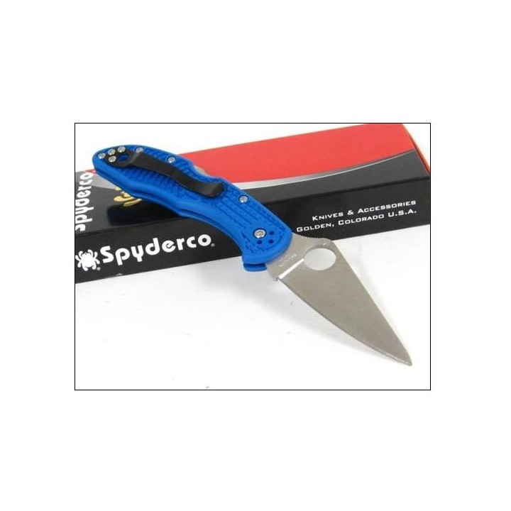 Couteau SPYDERCO Bleu FRN DELICA 4 SC11FPBL VG-10 JAPAN - Spyderco delica 4 bleu 