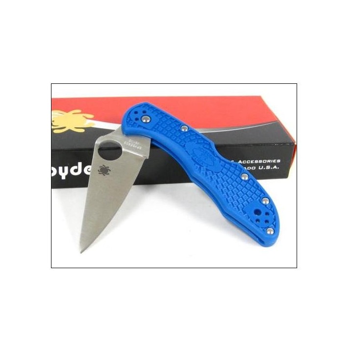 Couteau SPYDERCO Bleu FRN DELICA 4 SC11FPBL VG-10 JAPAN - Spyderco delica 4 bleu 