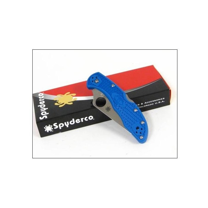 Couteau SPYDERCO Bleu FRN DELICA 4 SC11FPBL VG-10 JAPAN - Spyderco delica 4 bleu 