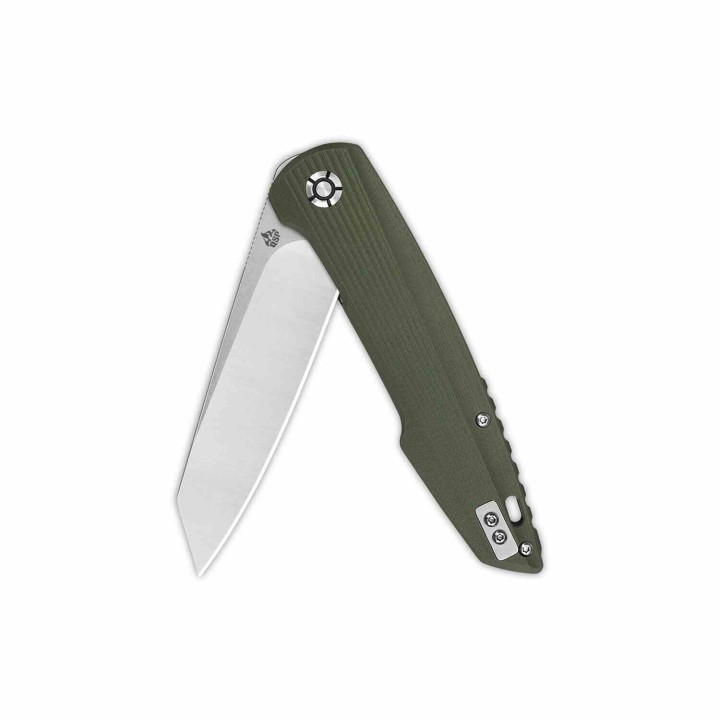 Couteau QSP Phoenix Green Lame Acier D2 Manche G10 IKBS Linerlock Clip QS108B1 - Livraison Gratuite