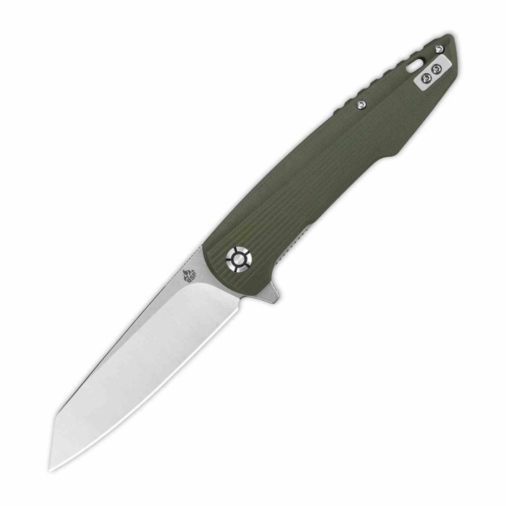 Couteau QSP Phoenix Green Lame Acier D2 Manche G10 IKBS Linerlock Clip QS108B1 - Livraison Gratuite