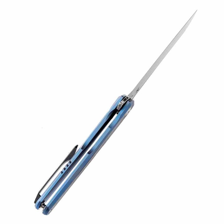 Couteau Kansept Arcus Blue Manche Titane/Micarta Lame Acier CPM-S35VN IKBS Framelock Clip K1046A3 - Livraison Gratuite