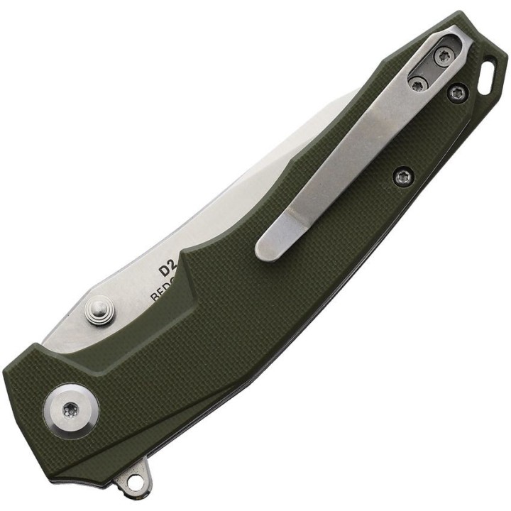 Couteau Beyond EDC Dash Od Green Manche G10 Lame Tanto Acier D2 Linerlock Clip BEDC2203OD - Livraison Gratuite