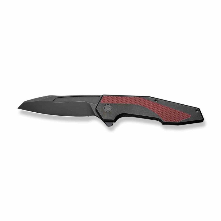Couteau Civivi Hypersonic Burgundy Lame Tanto Reverse Acier 14C28N Manche Acier/G10 IKBS Clip CIVC220113 - Livraison Gratuite