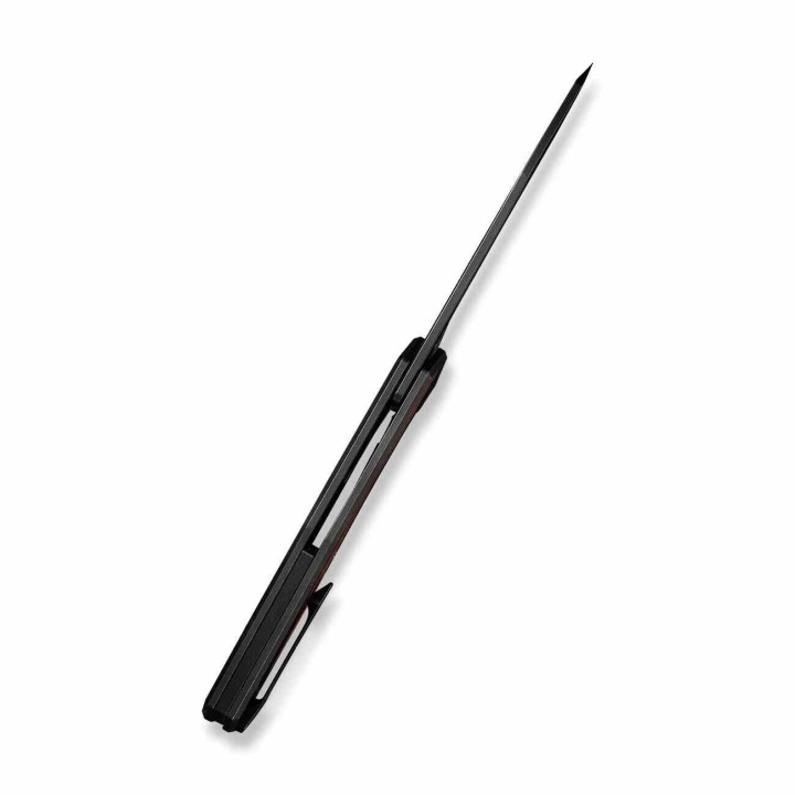 Couteau Civivi Hypersonic Burgundy Lame Tanto Reverse Acier 14C28N Manche Acier/G10 IKBS Clip CIVC220113 - Livraison Gratuite