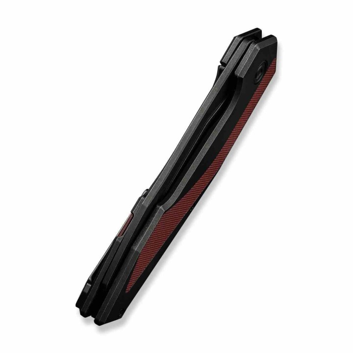 Couteau Civivi Hypersonic Burgundy Lame Tanto Reverse Acier 14C28N Manche Acier/G10 IKBS Clip CIVC220113 - Livraison Gratuite