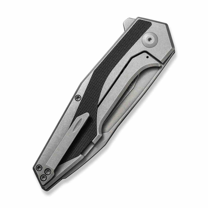 Couteau Civivi Hypersonic Black Lame Tanto Reverse Acier 14C28N Manche Acier/G10 IKBS Clip CIVC220112 - Livraison Gratuite