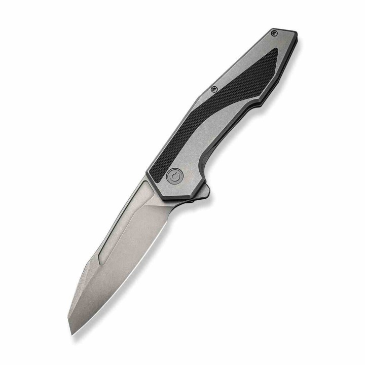 Couteau Civivi Hypersonic Black Lame Tanto Reverse Acier 14C28N Manche Acier/G10 IKBS Clip CIVC220112 - Livraison Gratuite