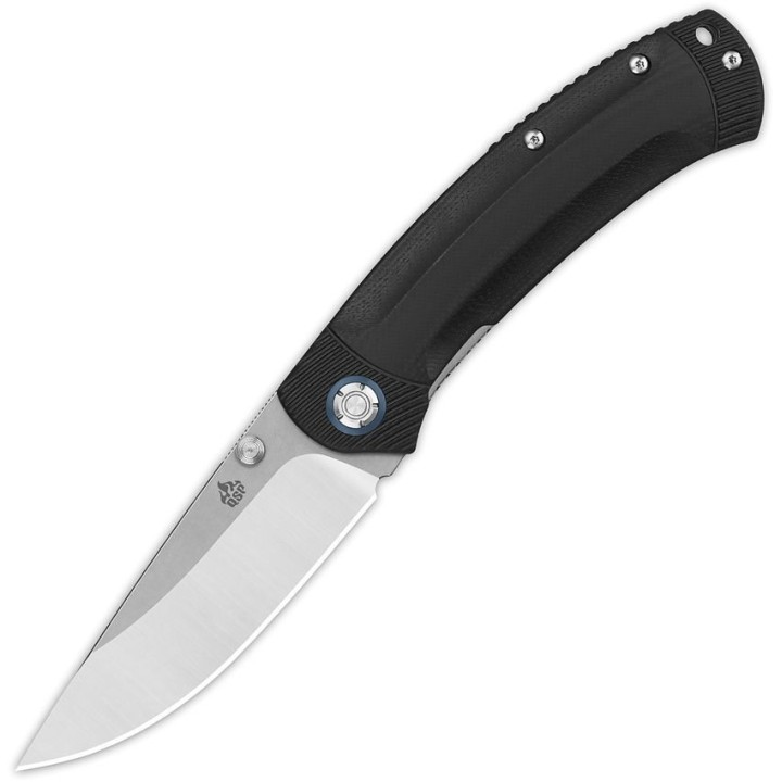Couteau QSP Knife Copperhead Black Manche G10 Lame Acier 14C28N 2 Tons IKBS Linerlock Clip QS109A1 - Livraison Gratuite