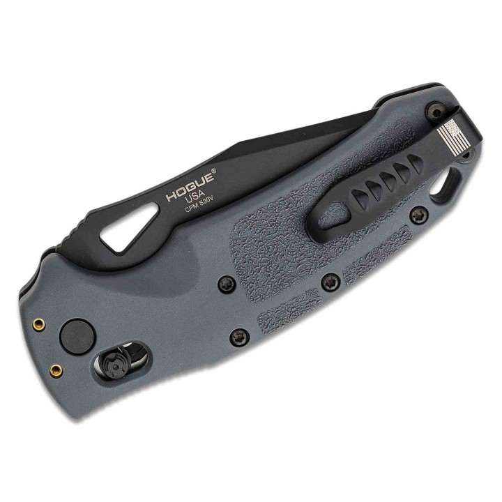 Couteau SIG Sauer K320 ABLE Lock Gray Tanto Lame Acier S30V Black Manche Gray Alu Made USA SIG36362 - Livraison Gratuite