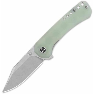 Couteau QSP Kestrel Jade Lame Acier 14C28N SW Clip Point Manche G10 IKBS Linerlock Clip QS145B1 - Livraison Gratuite