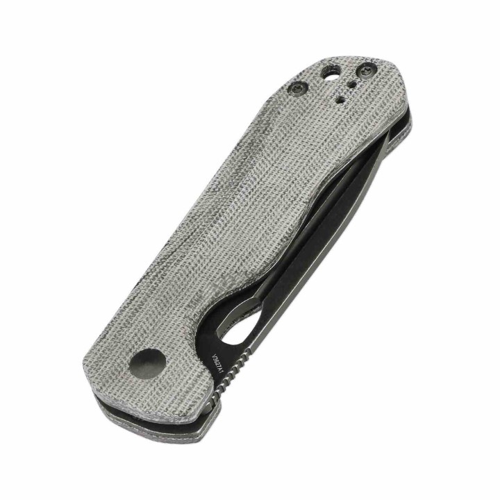 Couteau Kizer Cutlery Bugai Lame Acier CPM-3V Black Drop Point Manche Micarta IKBS Linerlock CLip KIV3627A1 - Livraison Gratuite
