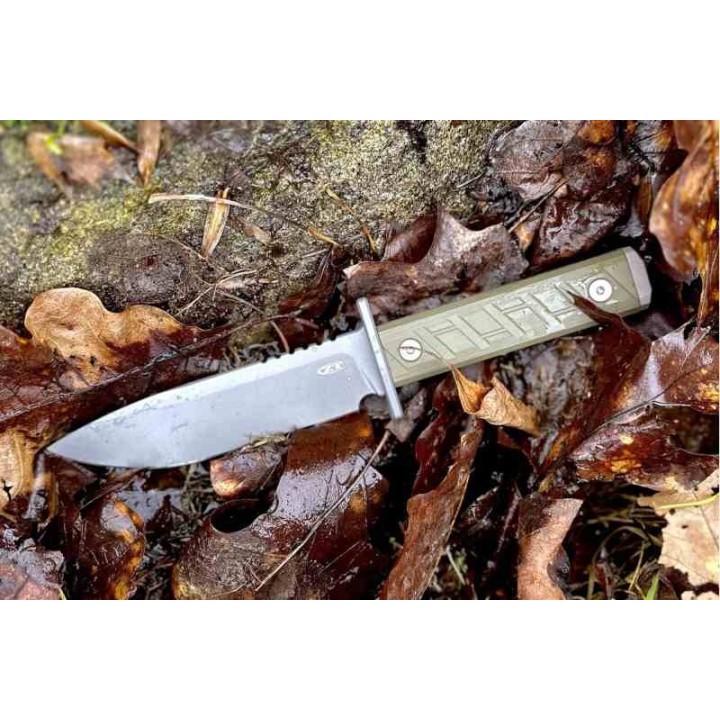 Couteau Zero Tolerance Model 0006 Lame Clip Point Acier CPM-3V Manche OD Green G10 Etui Kydex USA ZT0006 - Livraison Gratuite