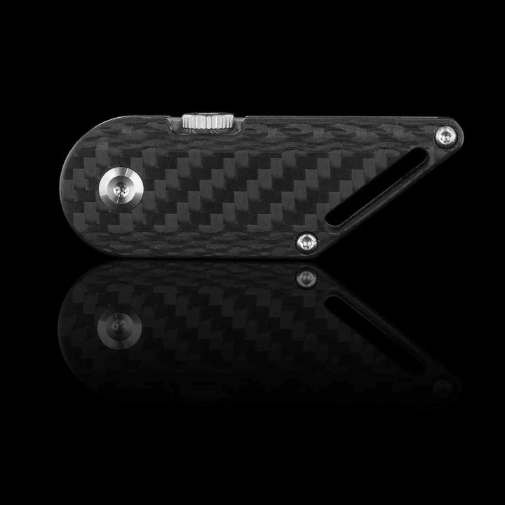 Couteau Kansept Pinkerton Dash Fibre de Carbone Lame Tanto Damas IKBS Linerlock K3045A1 - Livraison Gratuite
