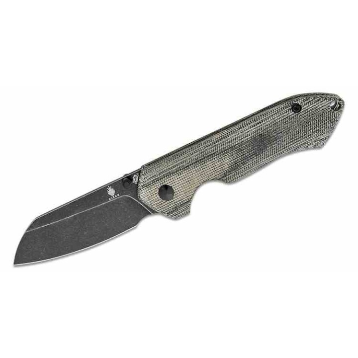 Couteau Kizer Guru Black Lame Acier 154CM Manche Micarta IKBS Linerlock Clip KIV3504C1 - Livraison Gratuite