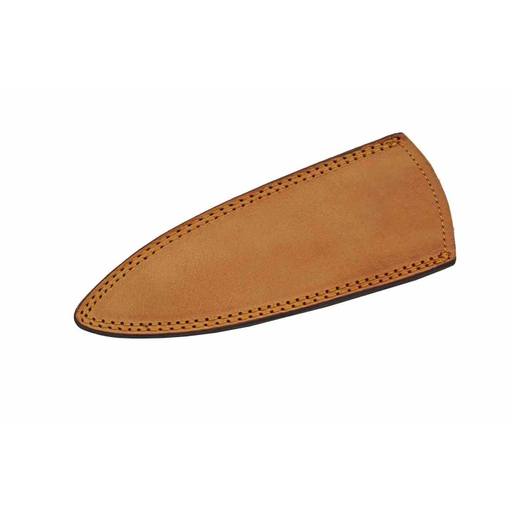 Couteau Dague Bleu Lame Damas 256 Couches Manche Bois Etui Cuir DM1371BL - Livraison Gratuite 