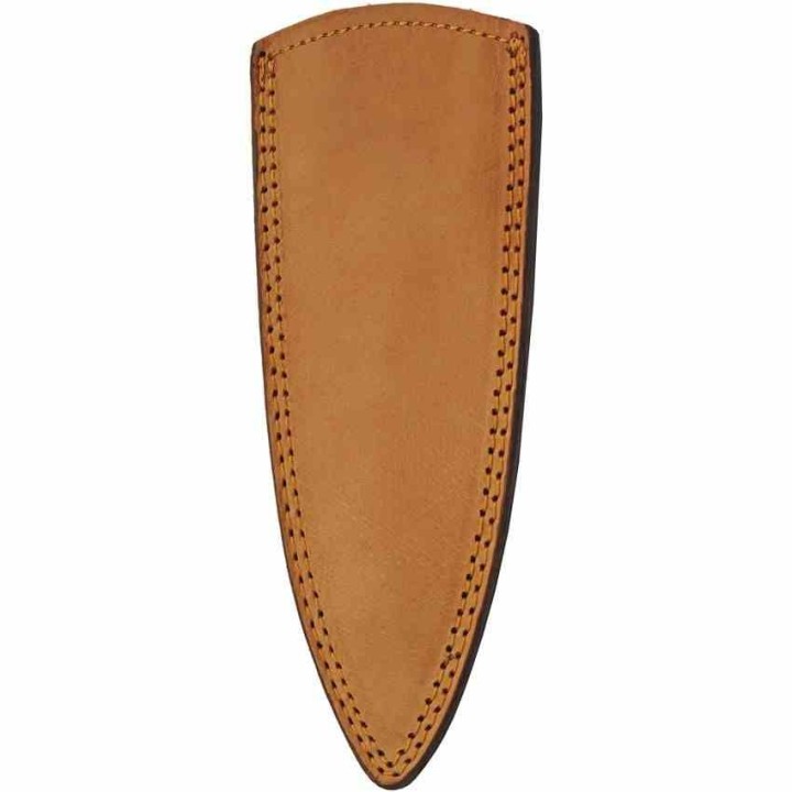 Couteau Dague Bleu Lame Damas 256 Couches Manche Bois Etui Cuir DM1371BL - Livraison Gratuite 