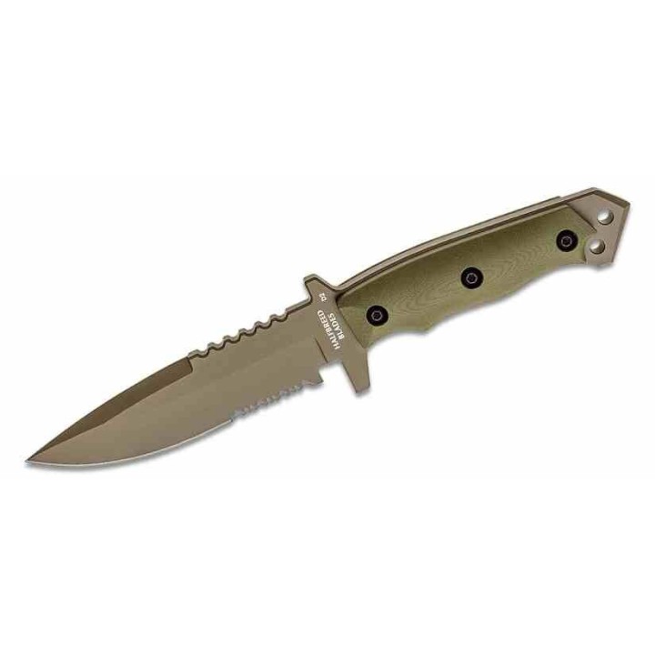 Couteau Halfbreed Blades Medium Infantry Od Green Lame Acier K110 Combo Etui Kydex Australia HBBMIK03OD - Livraison Gratuite
