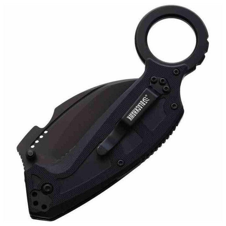 Couteau Karambit BLACKHAWK Garra 3 Lame Acier D2 Manche G10 Linerlock Clip BH15G3201BK - Livraison Gratuite