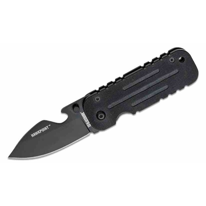 Couteau BLACKHAWK HawkPoint Black Lame Acier 9Cr18Mov Manche G10/Acier Framelock Clip BH15HP01BK - Livraison Gratuite