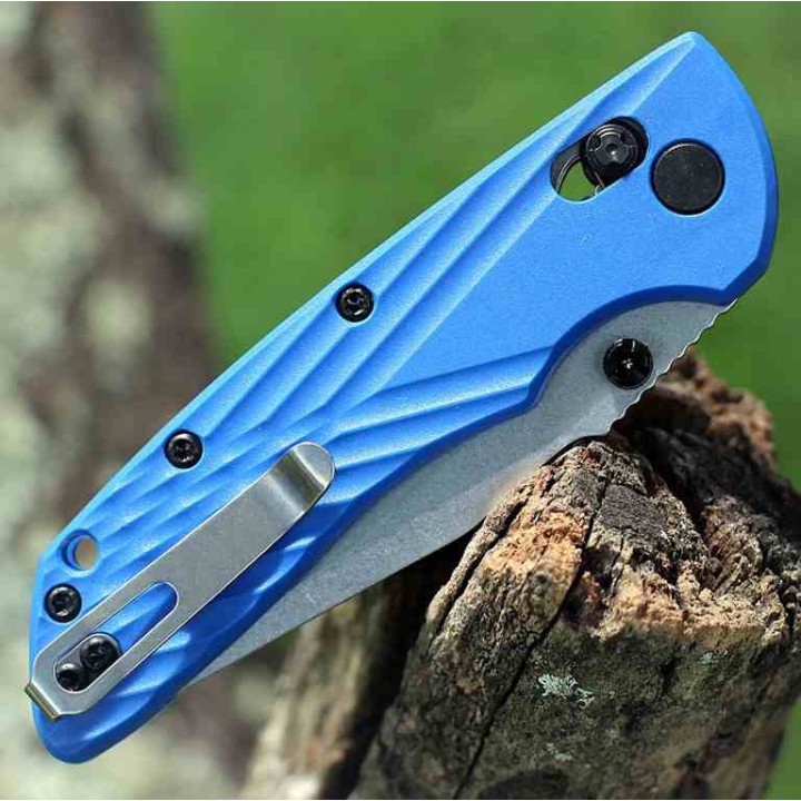 Couteau Hogue Deka ABLE Lock Blue Lame Acier CPM-MagnaCut Manche ABS Clip Made USA HO24373 - Livraison Gratuite