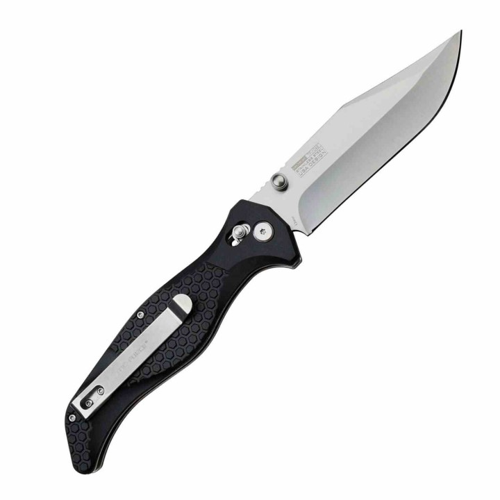 Couteau Tac Force Rapid Lock Black Lame Acier 3Cr13 Manche Nylon IKBS Clip TF1046 - Livraison Gratuite