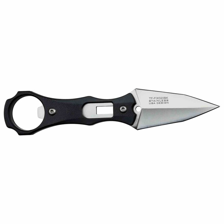 Lot de 2 Couteau Dague Tac Force Lame Spear Point Acier 3Cr13 Manche Abs Etui ABS TFFIX020BK - Livraison Gratuite