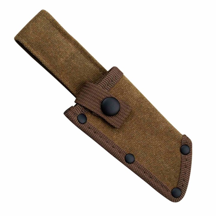 Lot de 2 Couteau Tac Force Cleaver Brown Lame Acier 3CR13 Manche Fibre de Nylon Etui Canvas TFFIX021BR - Livraison Gratuite