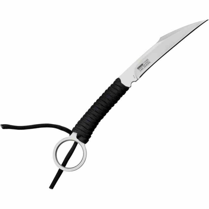 Lot de 3 Couteau Griffe Tac Force Karambit Krav Maga Lame Acier 3CR13 Manche Corde Etui Nylon TFFIX022BK - Livraison Gratuite