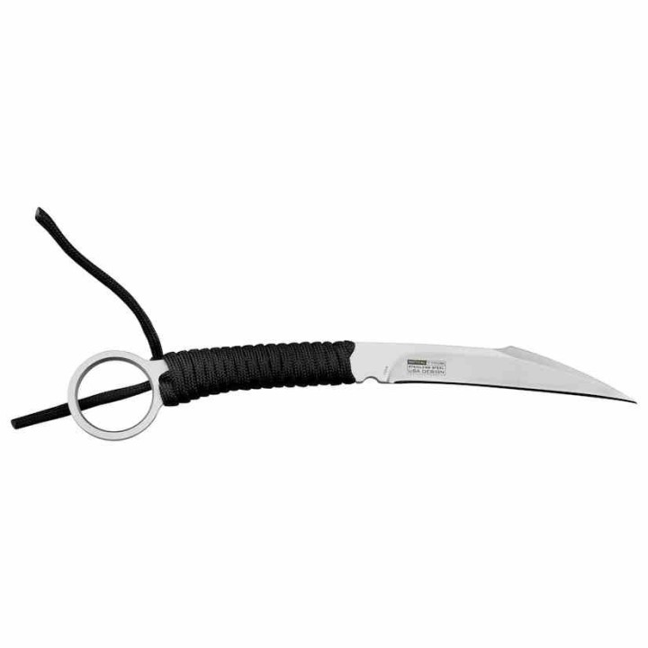 Lot de 3 Couteau Griffe Tac Force Karambit Krav Maga Lame Acier 3CR13 Manche Corde Etui Nylon TFFIX022BK - Livraison Gratuite