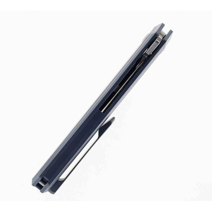 Couteau Kansept Integra Blue Manche Titane Lame Acier M390 IKBS Framelock Clip K1042A3 - Livraison Gratuite