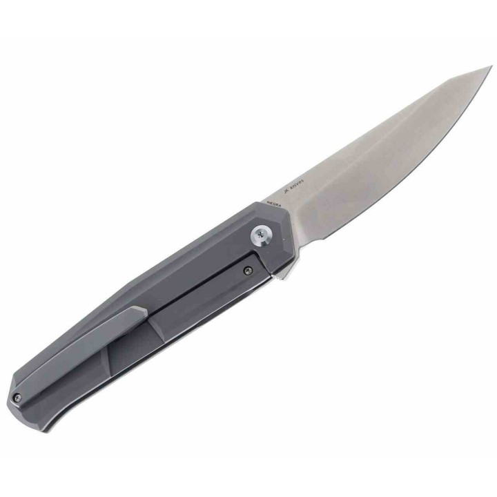 Couteau Kansept Integra Silicon Carbided  Manche Titane Lame Acier Damas IKBS Framelock Clip K1042A1 - Livraison Gratuite
