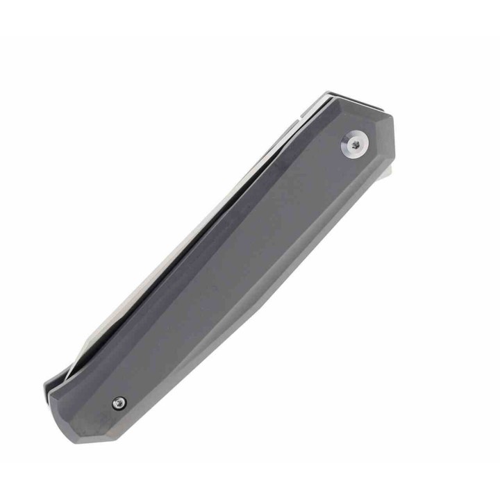 Couteau Kansept Integra Silicon Carbided  Manche Titane Lame Acier Damas IKBS Framelock Clip K1042A1 - Livraison Gratuite